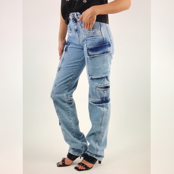 ICON Bianca cargo jeans 25 New - Picture 5 of 11